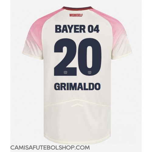 Camisa de time de futebol Bayer Leverkusen Alejandro Grimaldo #20 Replicas 2º Equipamento 2025-26 Manga Curta